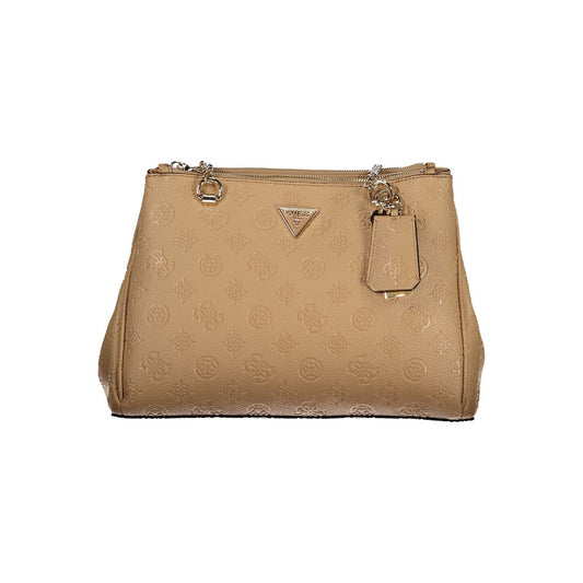 Guess Jeans Beige Polyethylene Women Handbag Guess Jeans