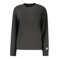 Black North Sails women's modal sweatshirt with a relaxed fit and soft fabric, ideal for casual wear.