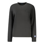 Black North Sails women's modal sweatshirt with a relaxed fit and soft fabric, ideal for casual wear.