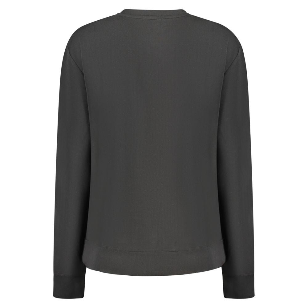 Black North Sails women's modal sweatshirt with a relaxed fit and crew neckline, showcasing soft fabric and casual style.
