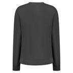 Black North Sails women's modal sweatshirt with a relaxed fit and crew neckline, showcasing soft fabric and casual style.