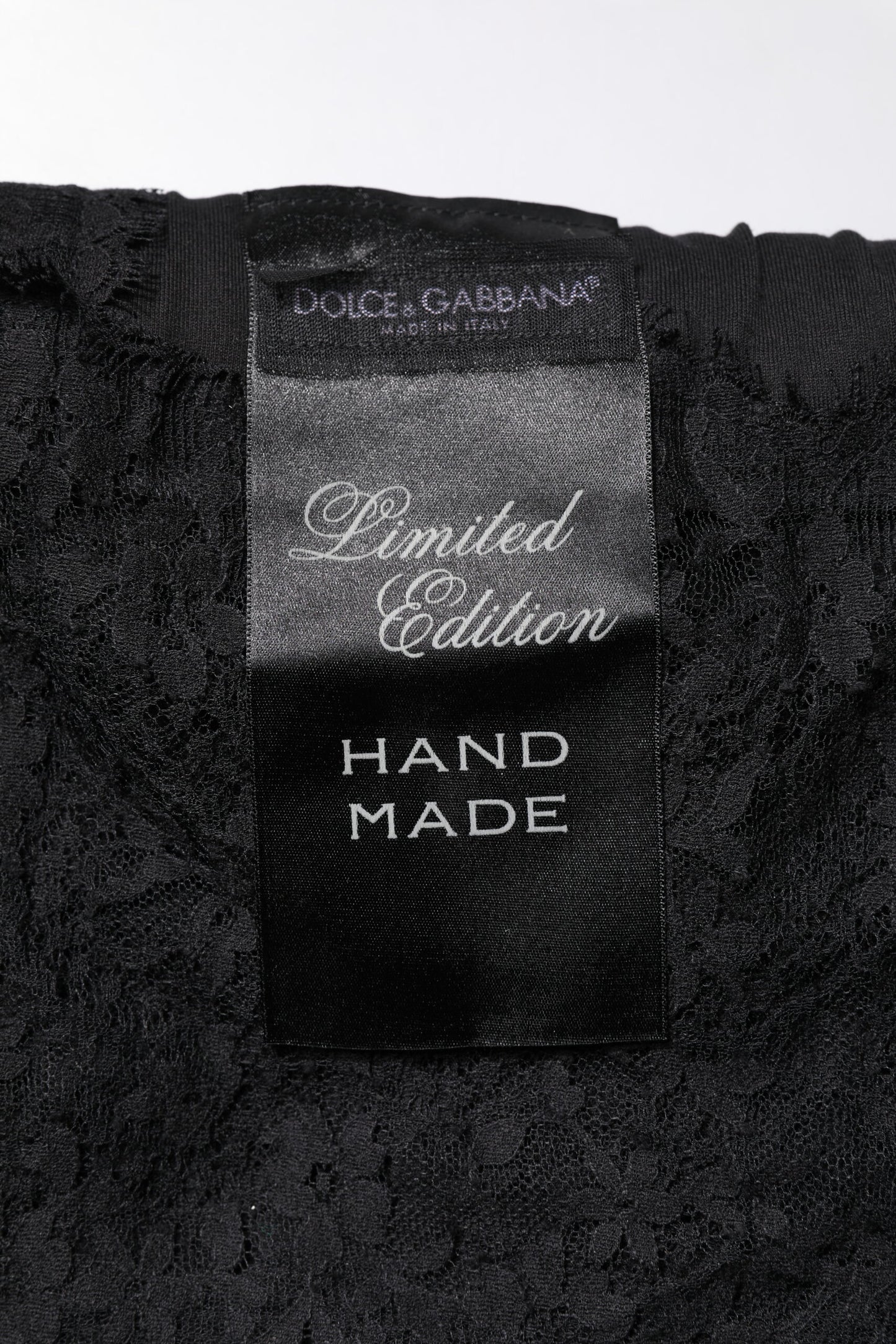 Dolce & Gabbana Black Lace Sheer Sacred Heart Crew Neck Top Dolce & Gabbana