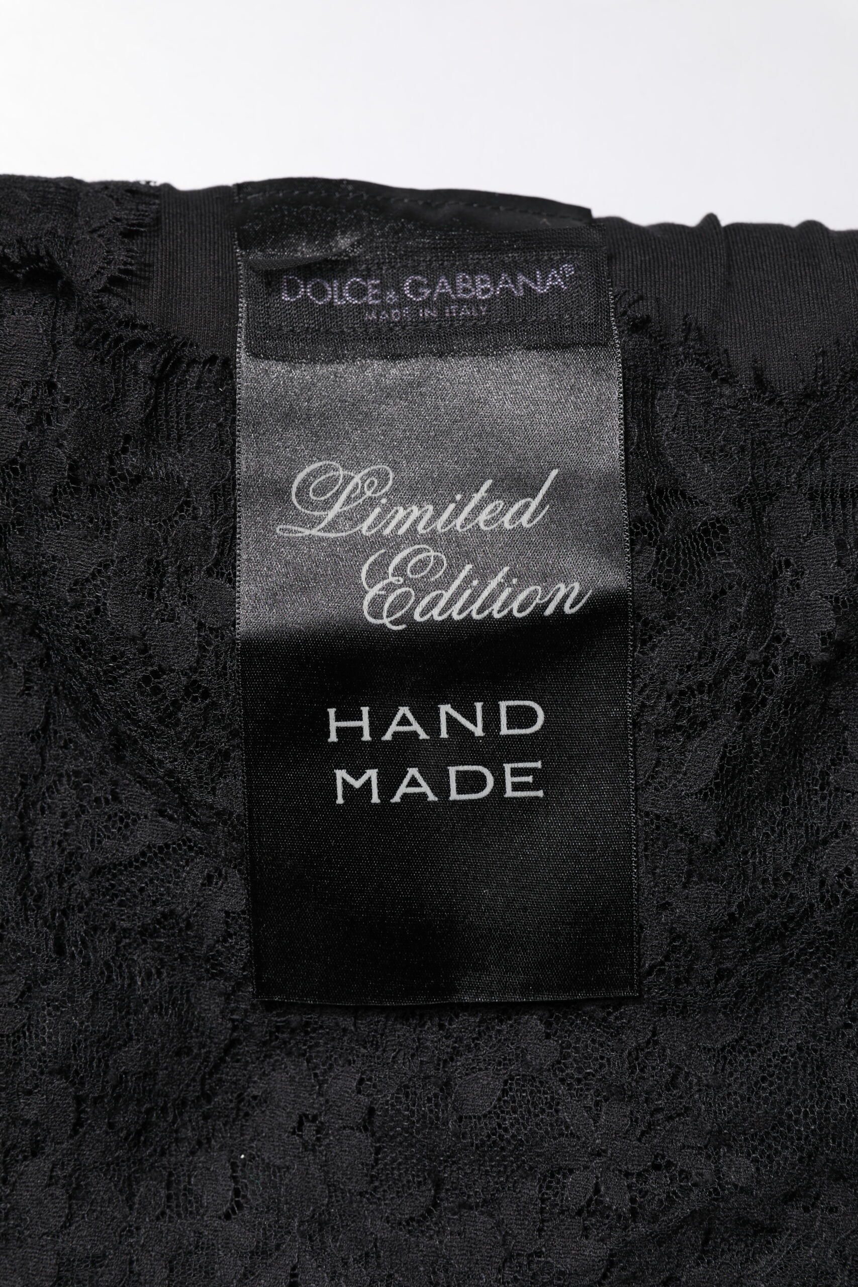 Dolce & Gabbana Black Lace Sheer Sacred Heart Crew Neck Top Dolce & Gabbana