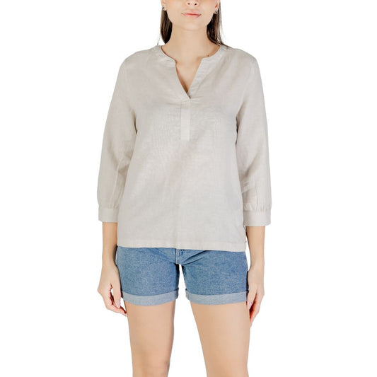 Street One Beige Linen Blouse Street One
