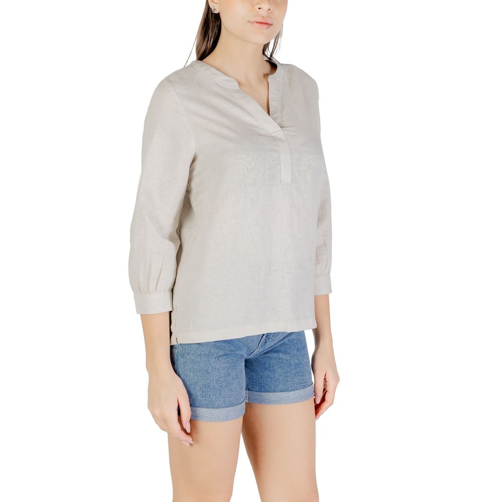 Street One Beige Linen Blouse Street One