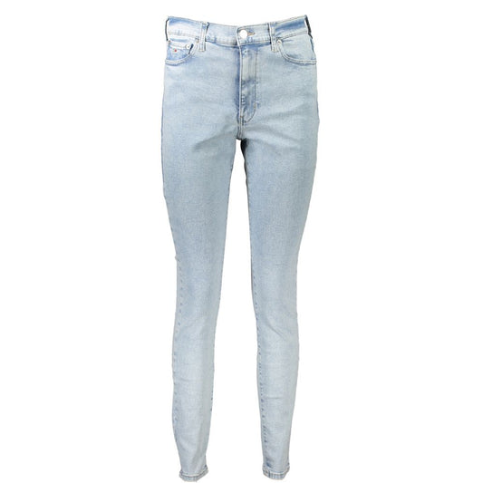 Tommy Hilfiger Light Blue Cotton Women Jeans Tommy Hilfiger