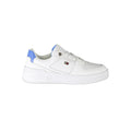 Tommy Hilfiger Bianco leather women's sneaker with white laces and stylish design, perfect for casual wear.