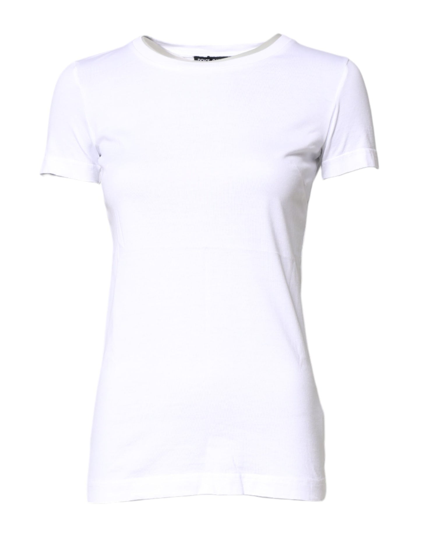 Dolce & Gabbana White Cotton Crew Neck Short Sleeves T-shirt Dolce & Gabbana