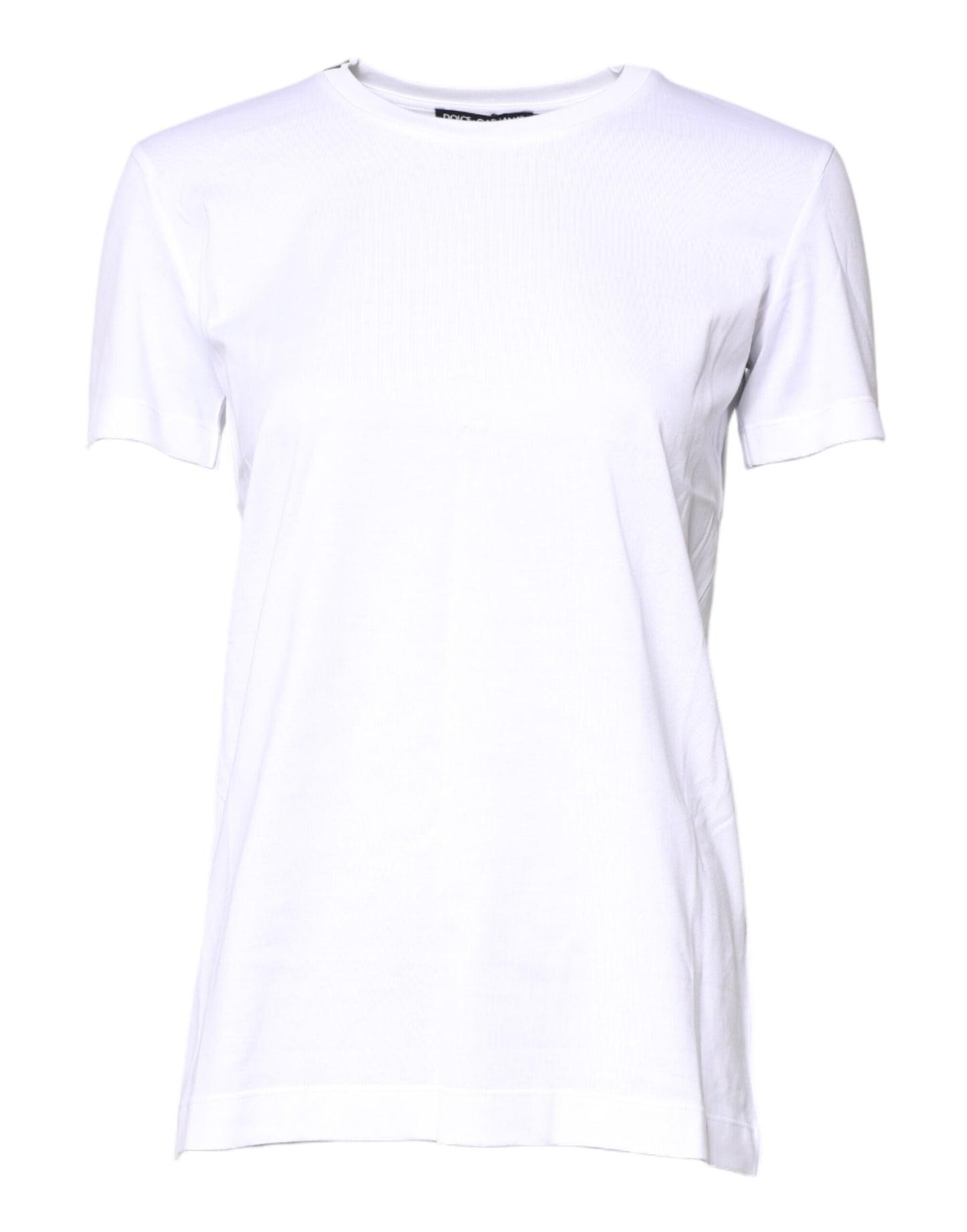 Dolce & Gabbana White Cotton Crew Neck Short Sleeves T-shirt Dolce & Gabbana
