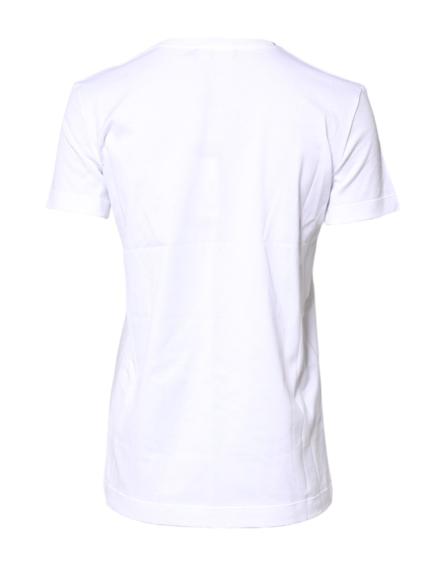 Dolce & Gabbana White Cotton Crew Neck Short Sleeves T-shirt Dolce & Gabbana