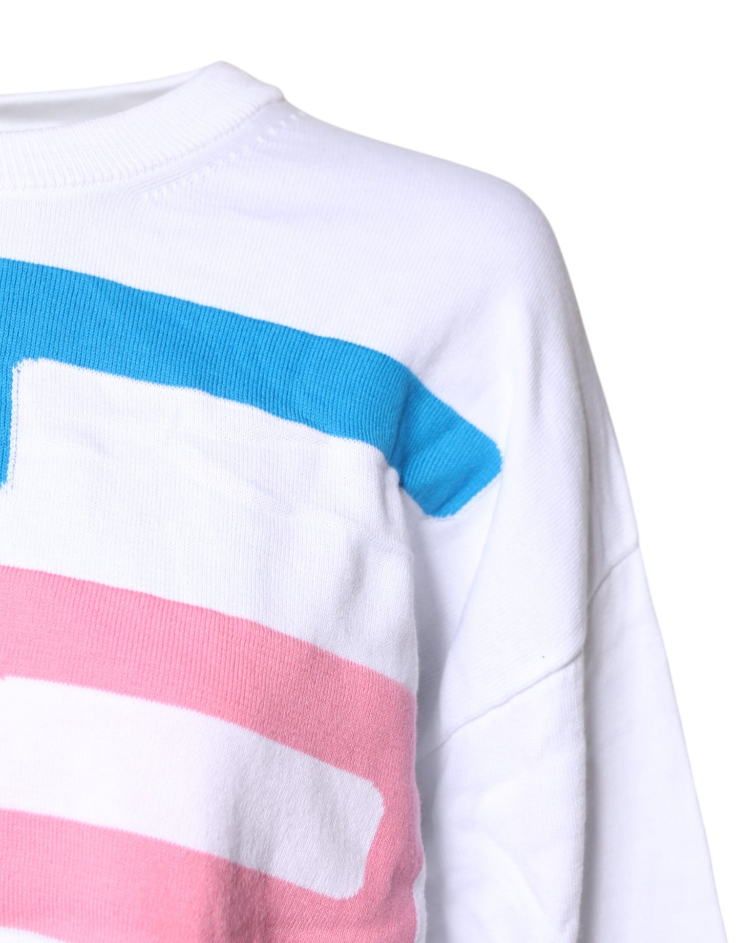 Love Moschino White Graphic Print Cotton Long Sleeves T-shirt Love Moschino