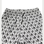 Dolce & Gabbana Black White DG Print Cotton Pajama Set Sleepwear