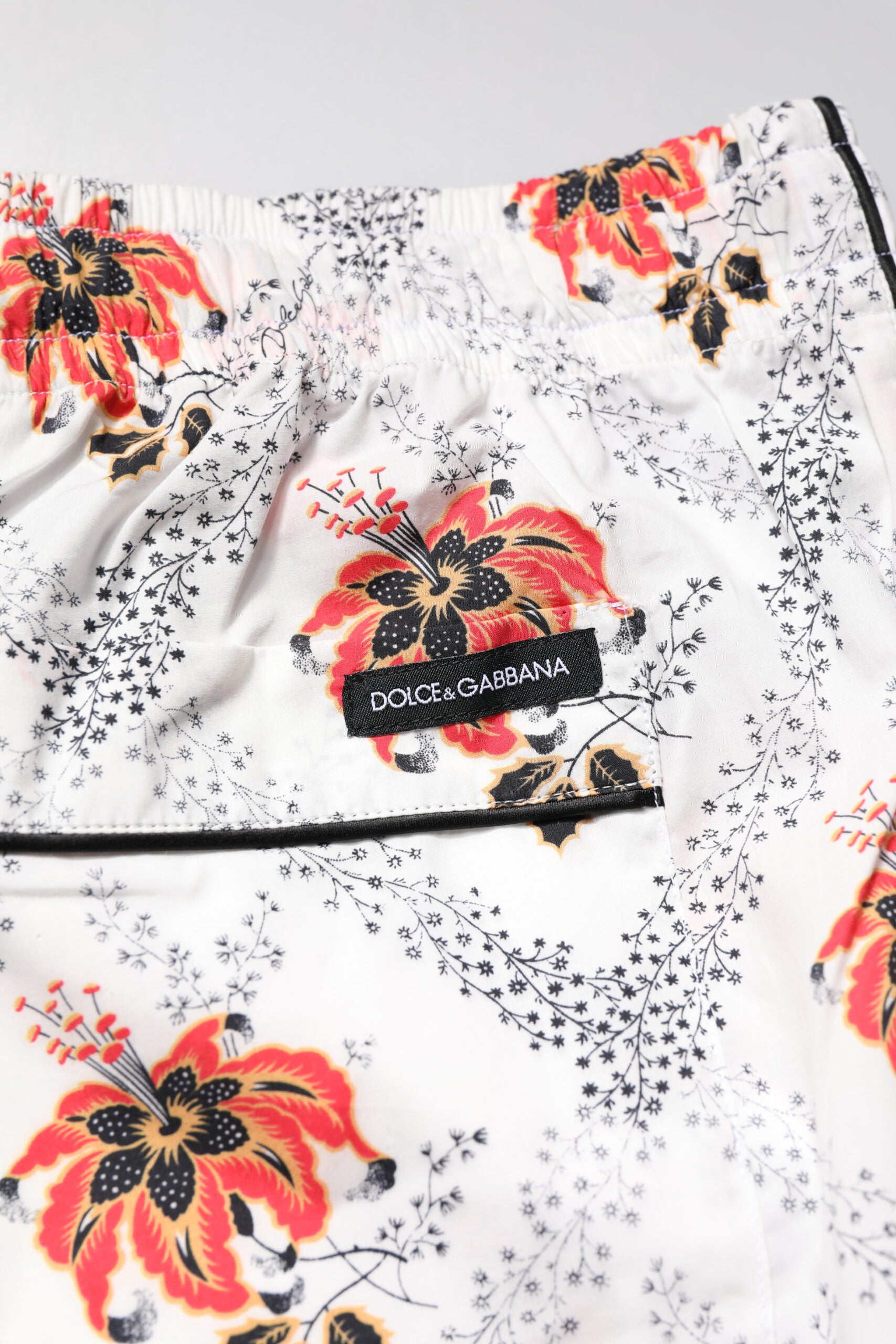 Dolce & Gabbana Multicolor Floral Print Cotton Pajama Set Sleepwear Dolce & Gabbana