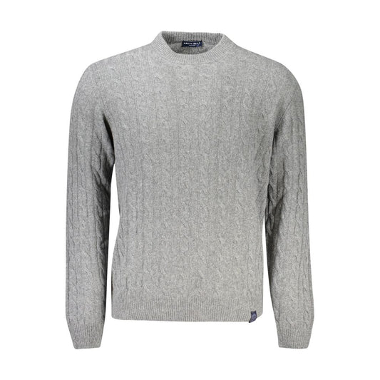 North Sails Gray Wool Men Sweater North Sails