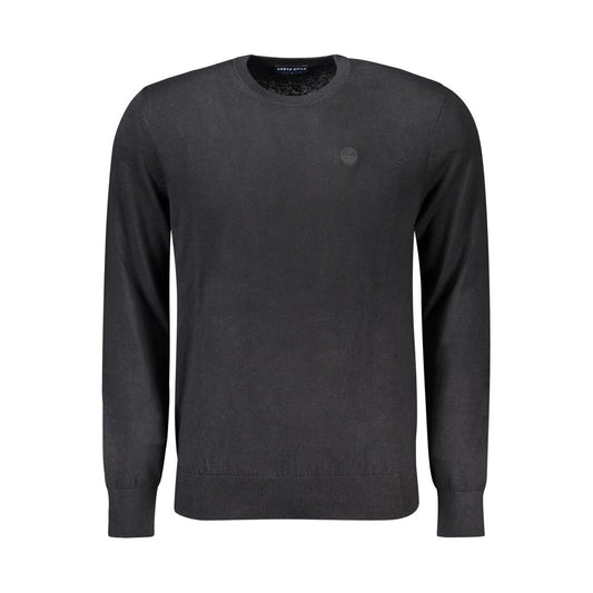North Sails Black Cotton Men Sweater North Sails