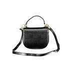 Mario Valentino Nero women's polyurethane bag with handle and shoulder strap, stylish and functional accessory for everyday use.
