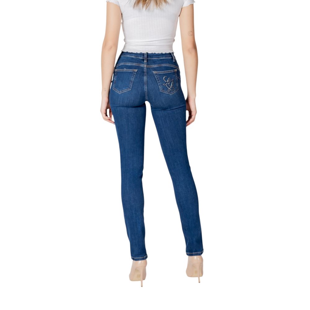 Liu Jo Blue Cotton Mom Jean Liu Jo