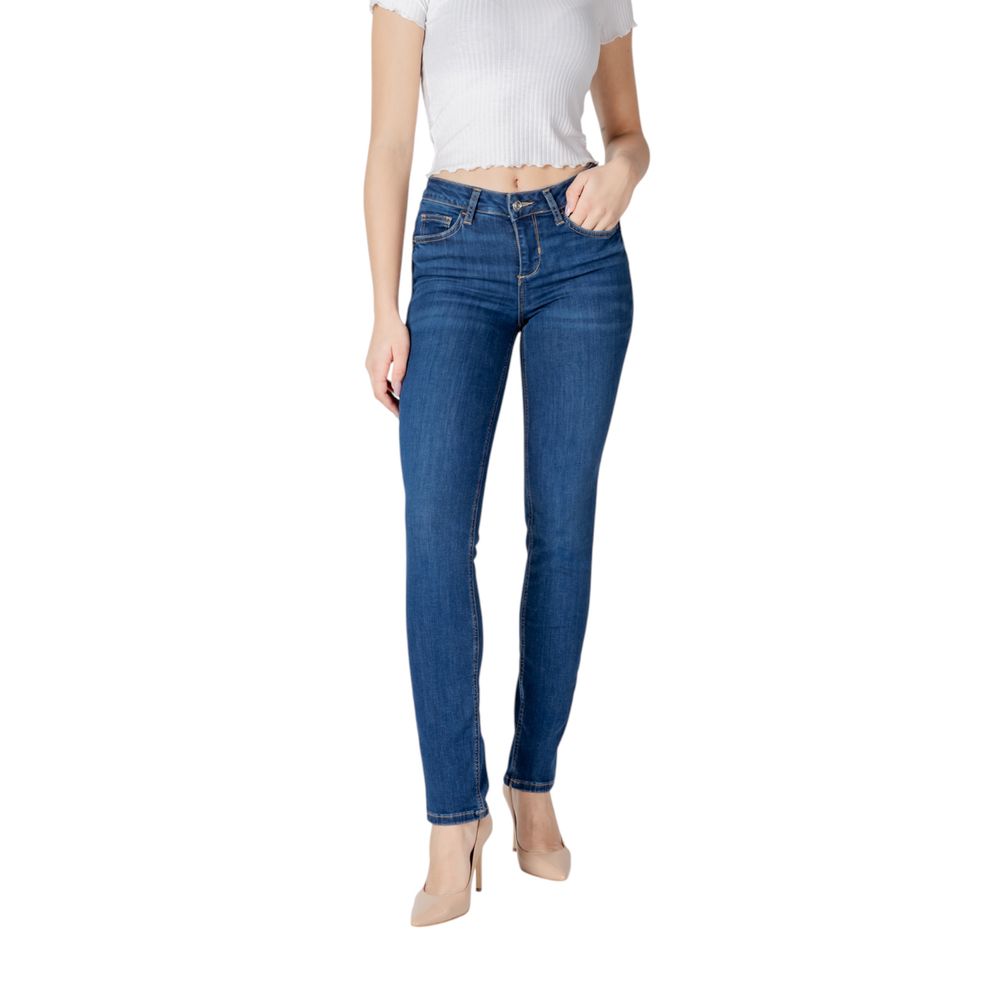 Liu Jo Blue Cotton Mom Jean Liu Jo