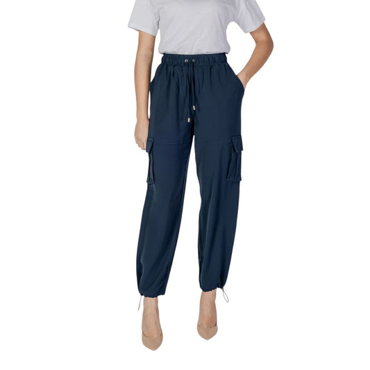Liu Jo Blue Polyester Pant Liu Jo