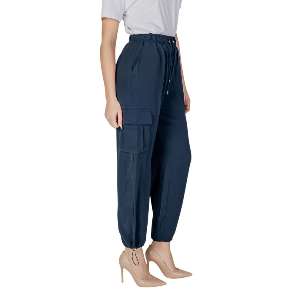 Liu Jo Blue Polyester Pant Liu Jo