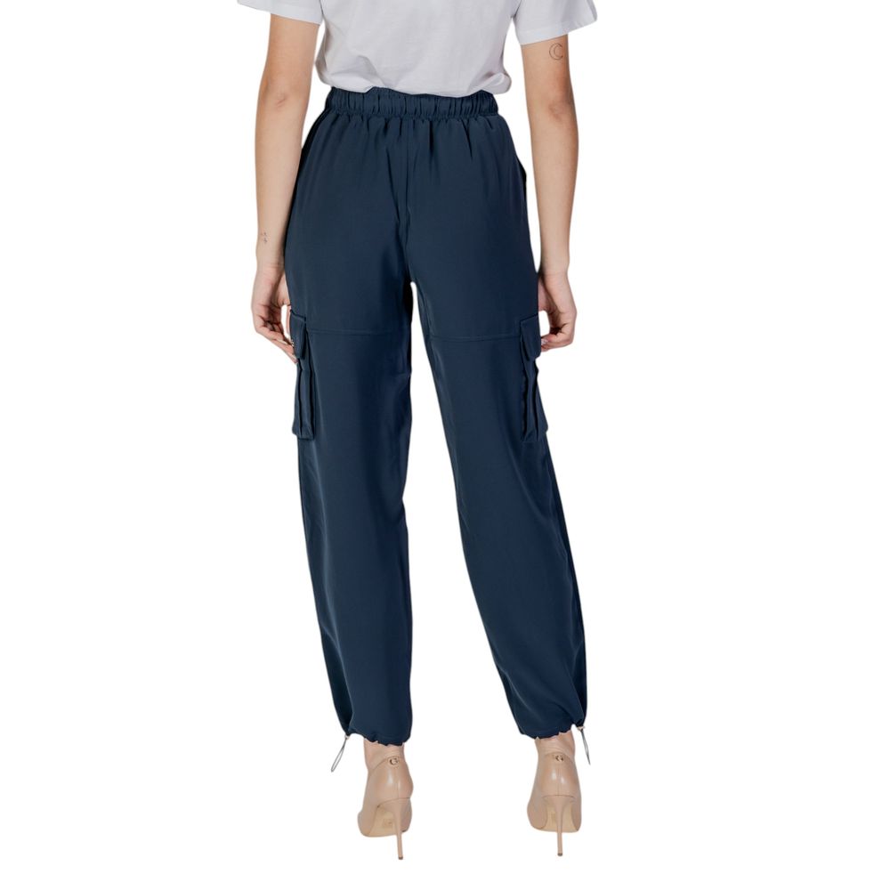 Liu Jo Blue Polyester Pant Liu Jo