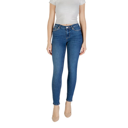 Liu Jo Blue Cotton Skinny Jean Liu Jo