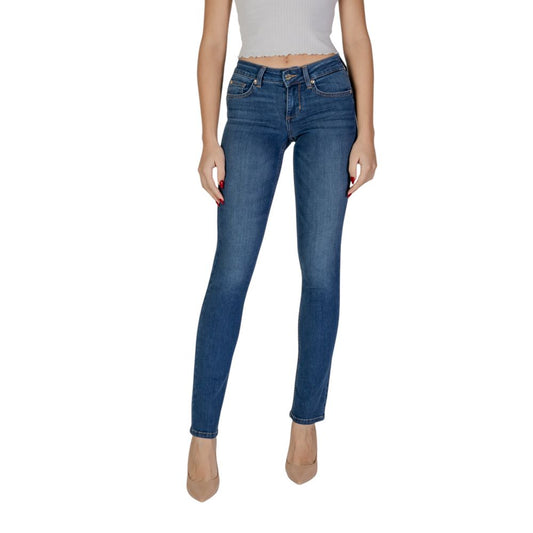 Liu Jo Blue Cotton Slim Fit Jean Liu Jo