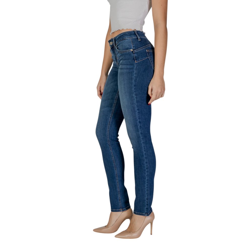 Liu Jo Blue Cotton Slim Fit Jean Liu Jo