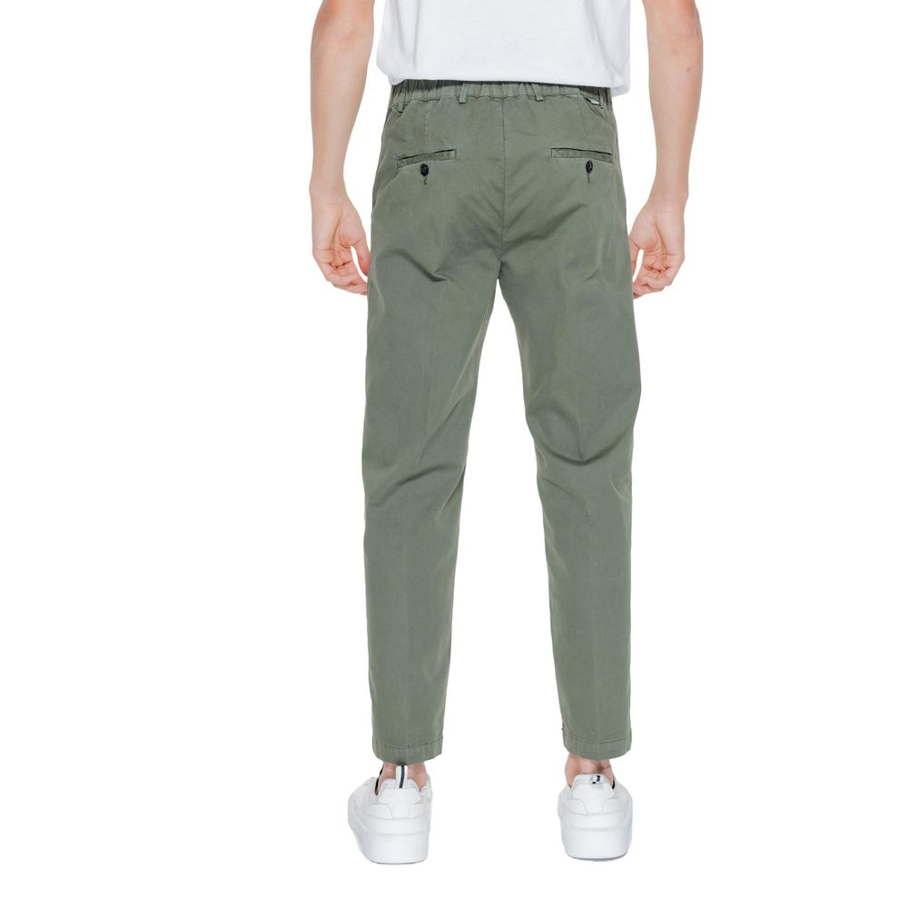 Liu Jo Green Cotton Casual Pants Liu Jo