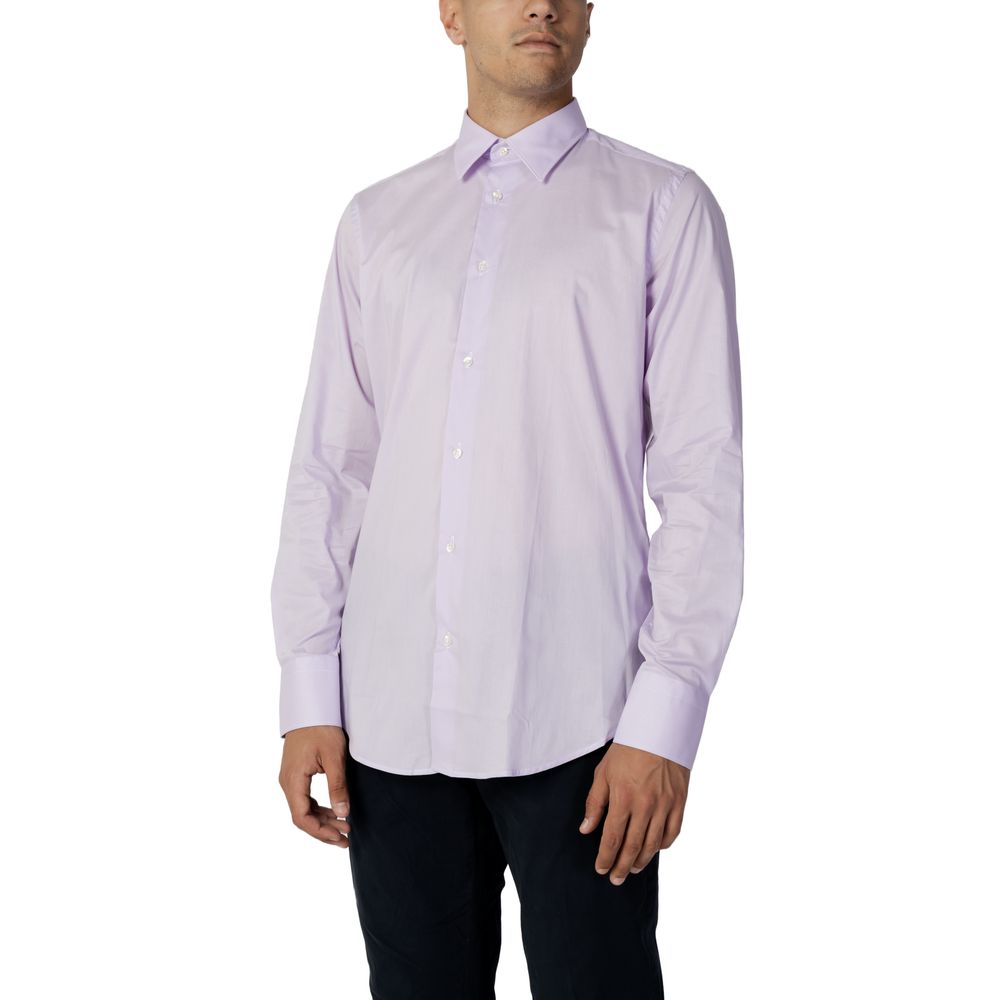 Liu Jo Purple Cotton Shirt Liu Jo