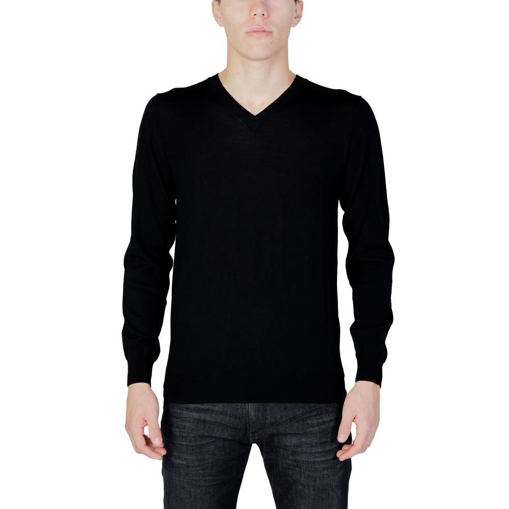 Liu Jo Black Wool Sweatshirt Liu Jo