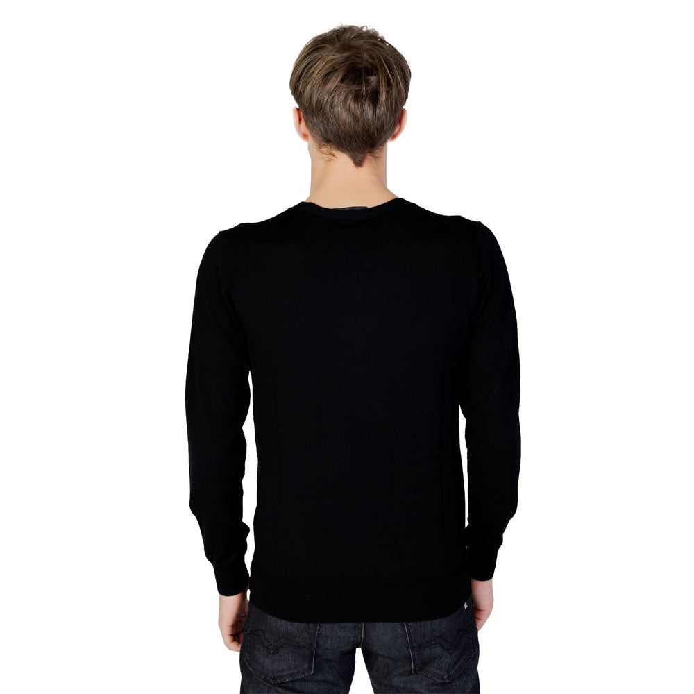 Liu Jo Black Wool Sweatshirt Liu Jo