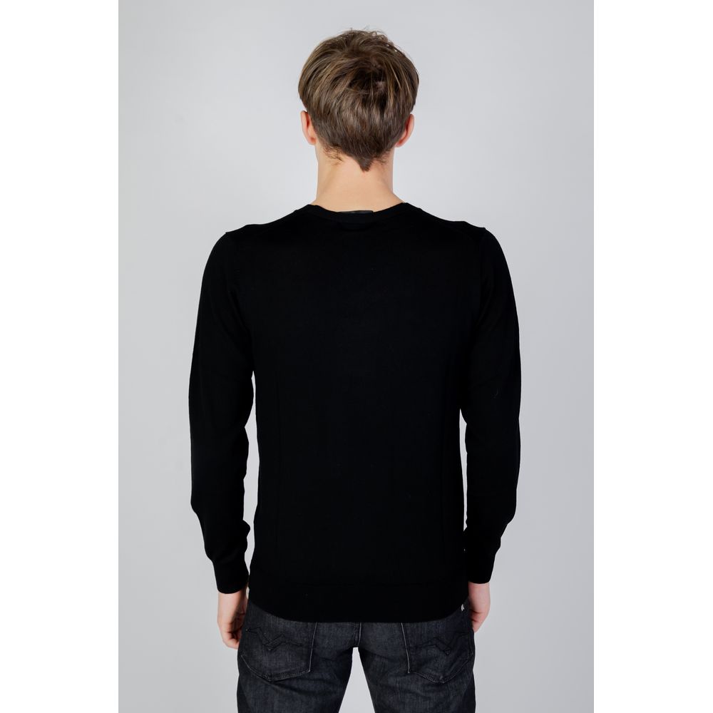 Liu Jo Black Wool Sweatshirt Liu Jo