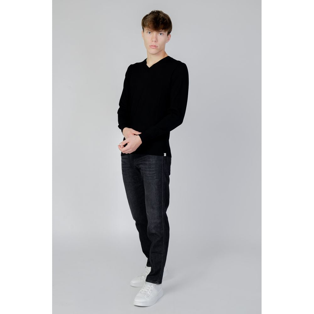 Liu Jo Black Wool Sweatshirt Liu Jo
