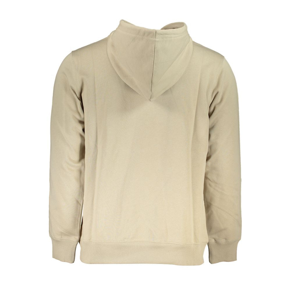 Calvin Klein Beige Hooded Cotton Sweatshirt Calvin Klein