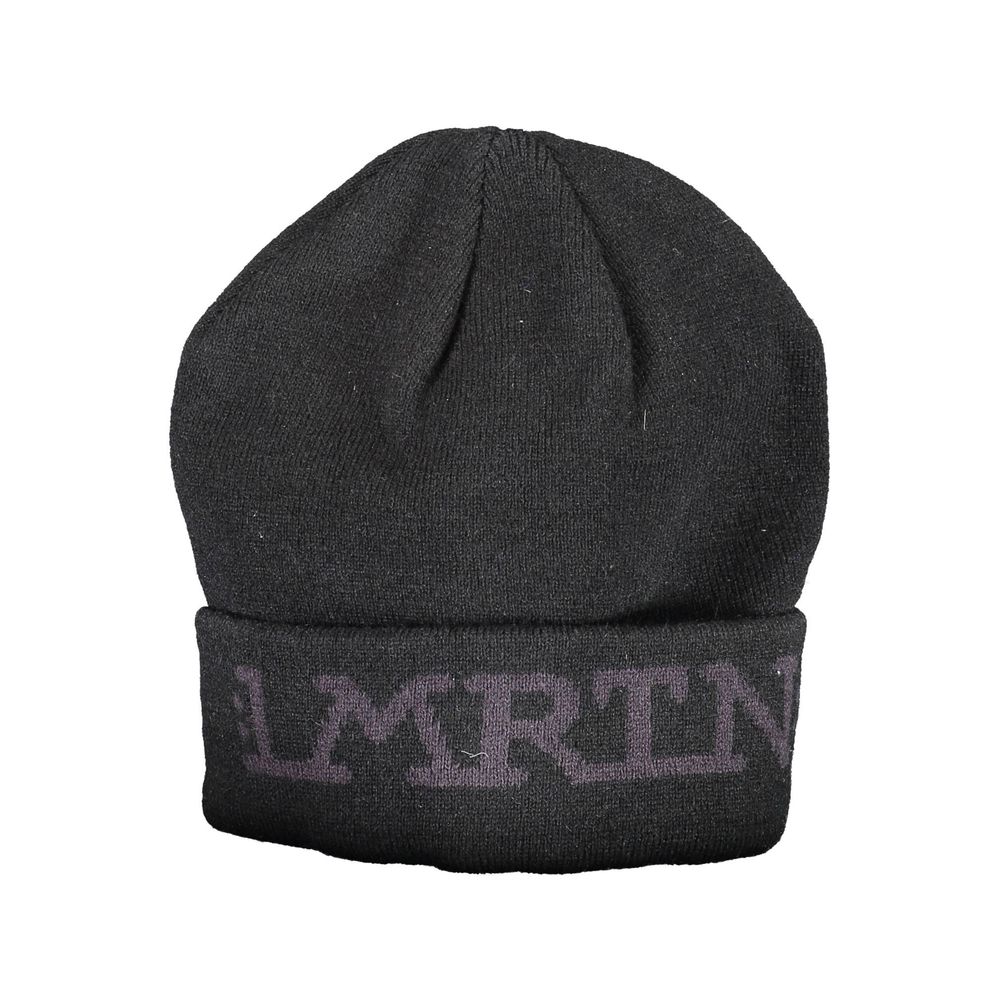 La Martina Black Acrylic Men Cap La Martina