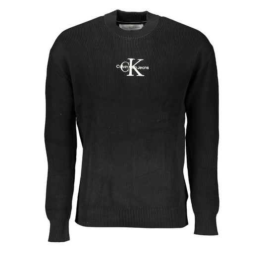 Calvin Klein Sleek Cotton Crew Neck Sweater with Contrast Details Calvin Klein