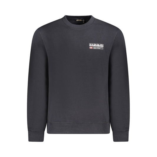 Napapijri Black Cotton Men Sweater Napapijri