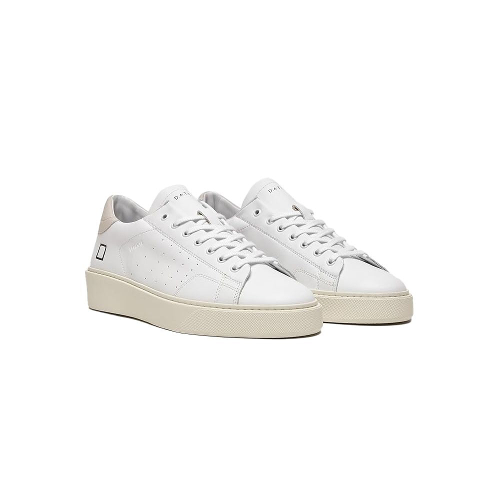 D.A.T.E White Leather Sneaker