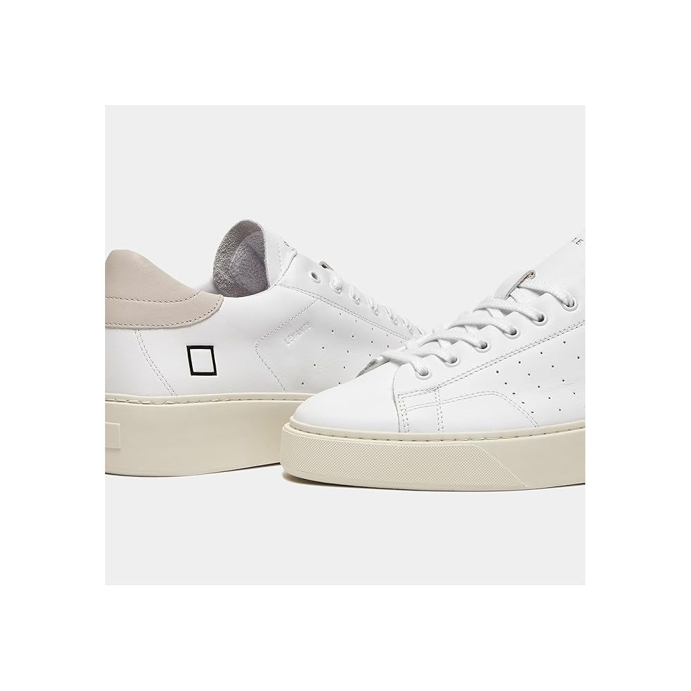 D.A.T.E White Leather Sneaker