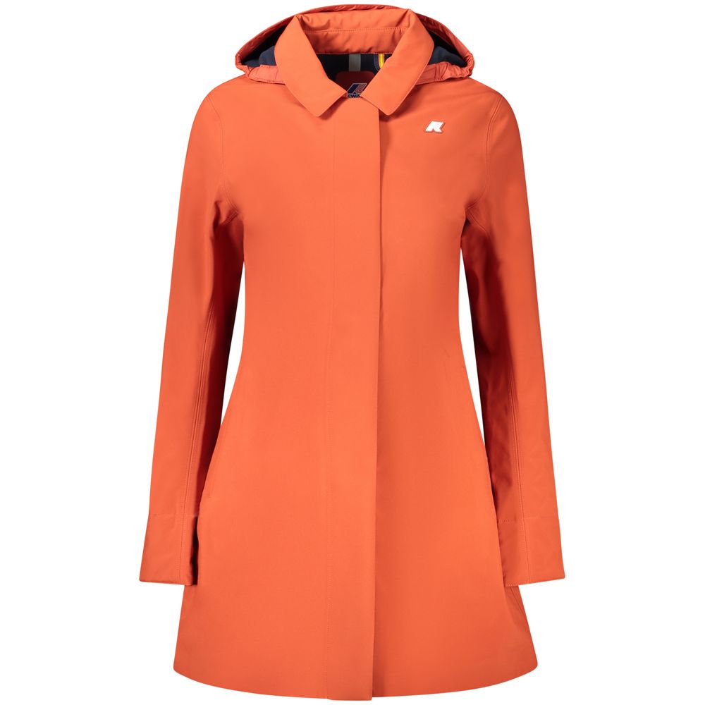 K-WAY Red Polyester Women Coat K-WAY