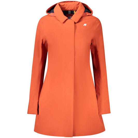 K-WAY Red Polyester Women Coat K-WAY
