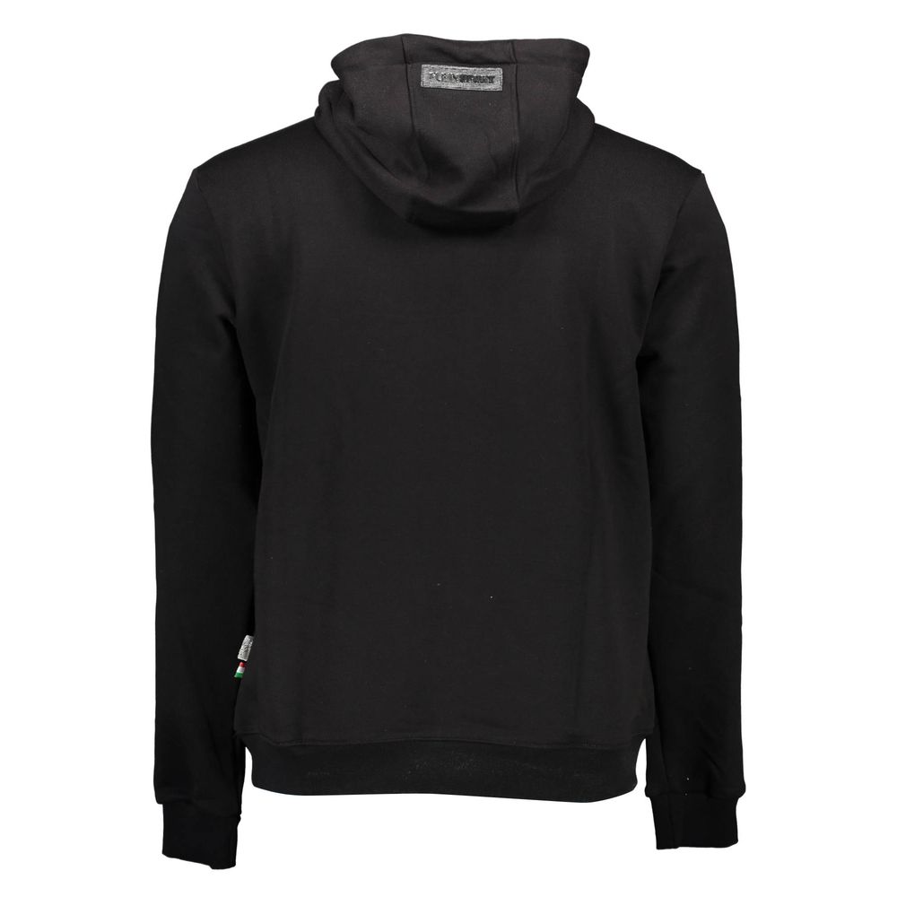 Plein Sport Black Cotton Men's Hooded Sweater Plein Sport