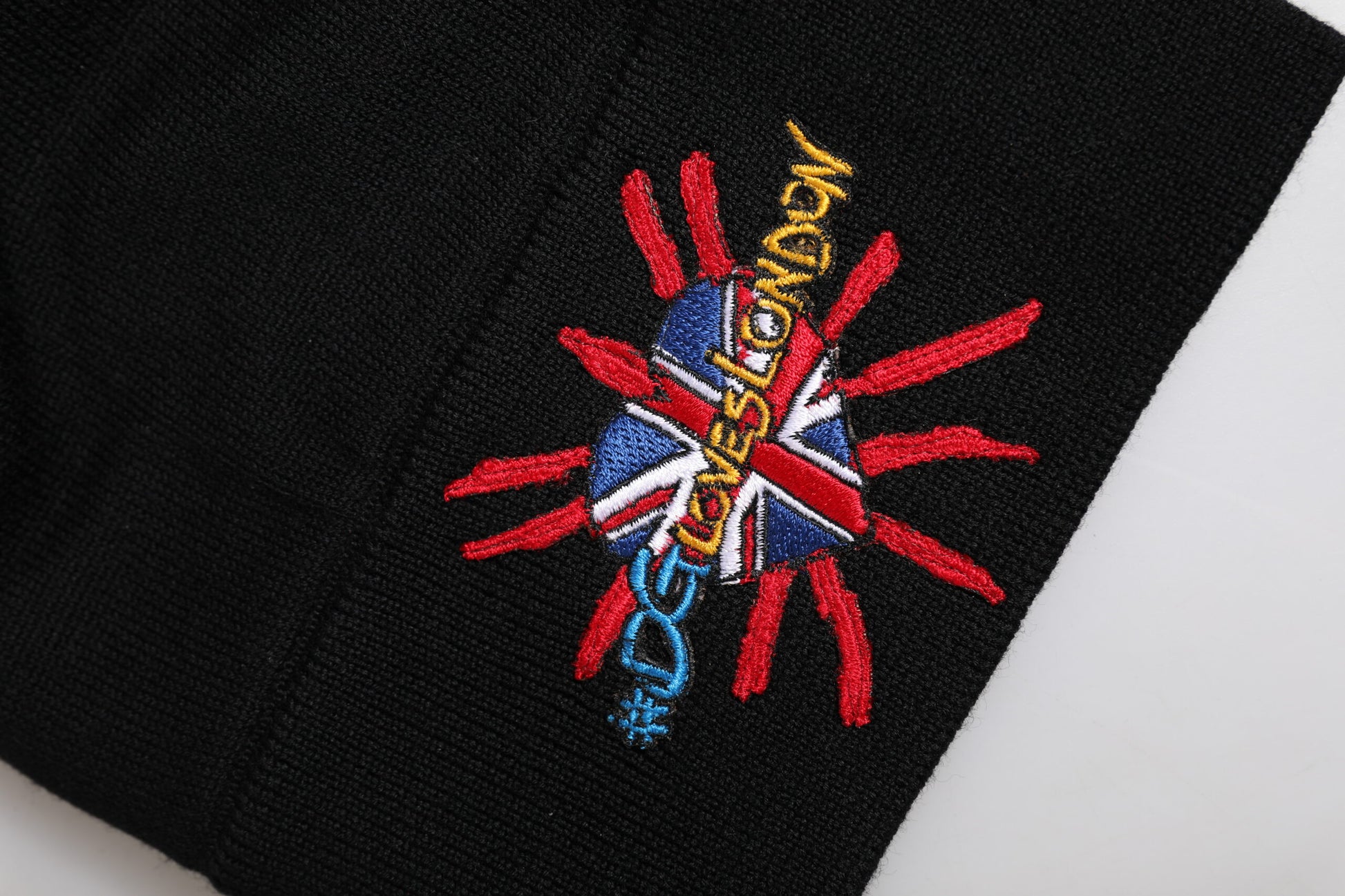 Dolce & Gabbana Black #DGLOVESLONDON Knitted Beanie Hat Dolce & Gabbana