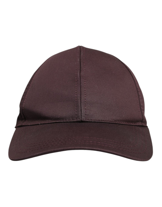 Dolce & Gabbana Brown Cotton DG Crown 6 Panels Baseball Cap Dolce & Gabbana