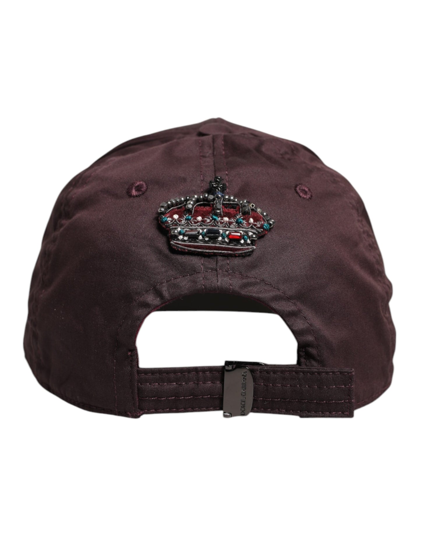 Dolce & Gabbana Brown Cotton DG Crown 6 Panels Baseball Cap Dolce & Gabbana