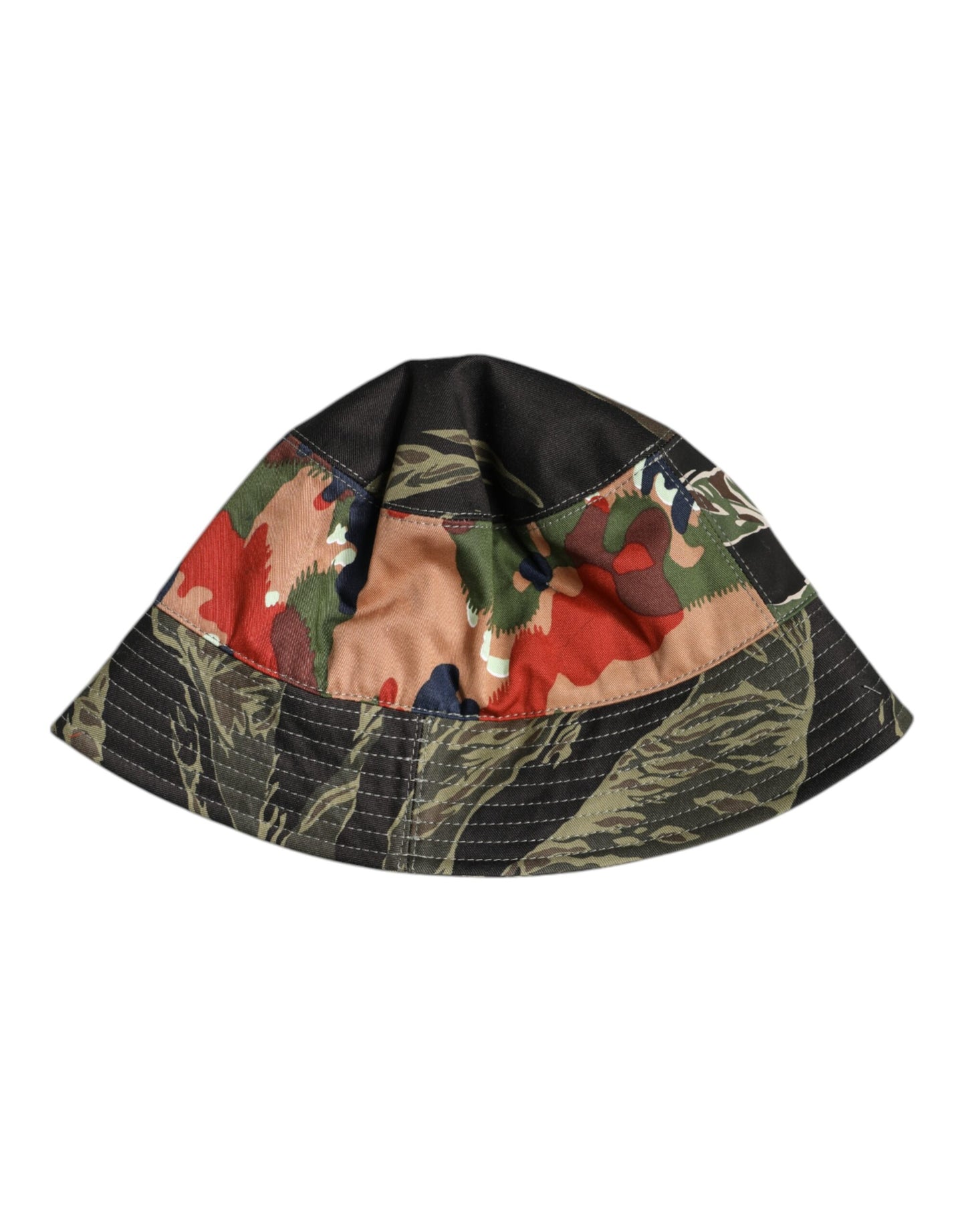 Dolce & Gabbana Multicolor DG Plaque Wide Brim Bucket Hat Dolce & Gabbana