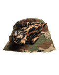 Dolce & Gabbana Multicolor Leopard Embellish Wide Brim Bucket Hat - Eljoys Fashion 