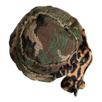 Dolce & Gabbana Multicolor Leopard Embellish Wide Brim Bucket Hat