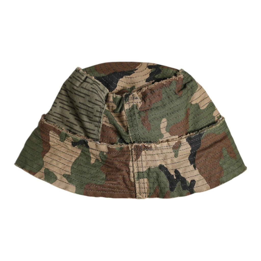 Dolce & Gabbana Multicolor Leopard Embellish Wide Brim Bucket Hat